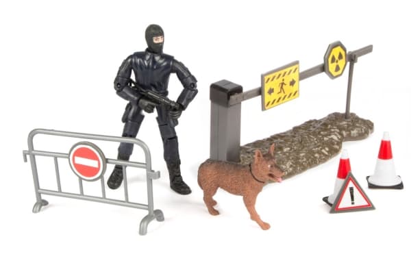 S.W.A.T. Røgdykker Action Figur med væg Type B 1:18