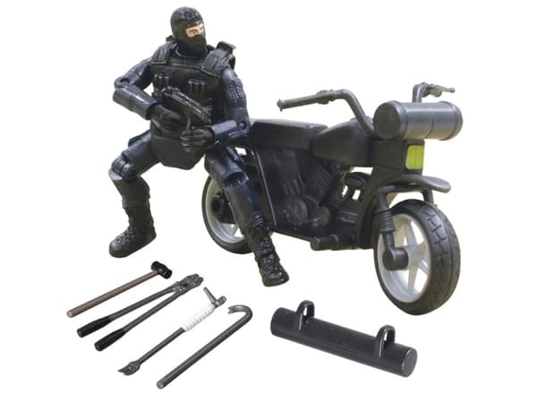 S.W.A.T. Røgdykker Action Figur med væg Type B 1:18