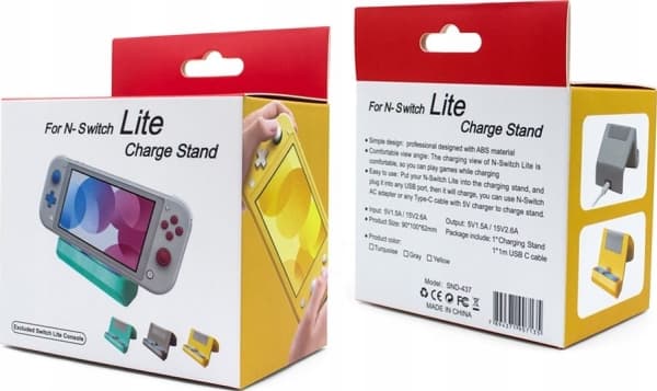 MARIGames Charger Stand Docking Station 2in1 For Nintendo Switch Lite - Turquoise