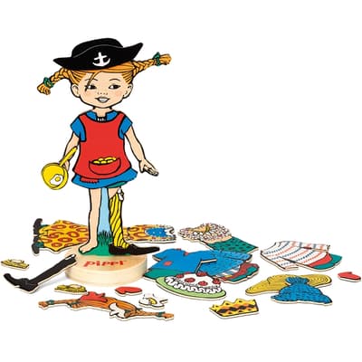 Pippi Byter om -Magnetdocka