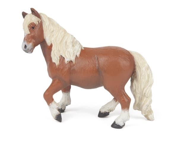 Papo 51518, 3 År, Horses, foals and ponies, Brun, Vit, PVC