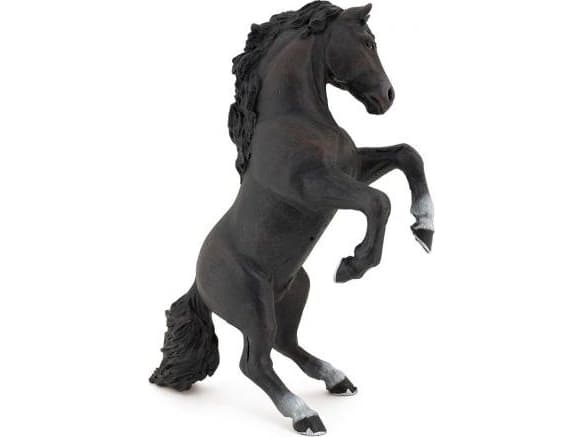 Papo Black reared up horse, 3 vuosi/vuosia, Horses, foals and ponies, Musta, PVC-muovi