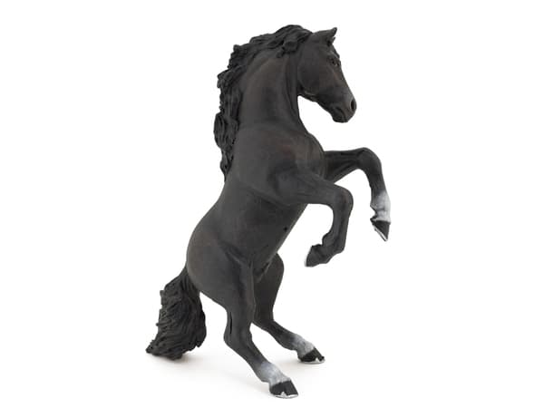 Papo Black reared up horse, 3 vuosi/vuosia, Horses, foals and ponies, Musta, PVC-muovi