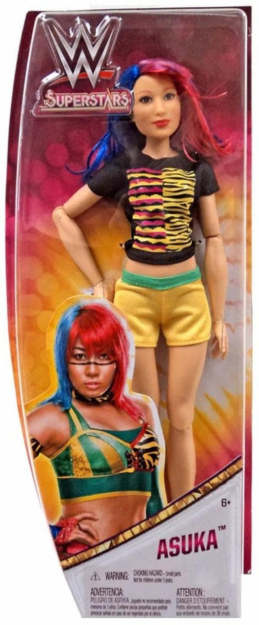 WWE Superstars Fashions Asuka Doll Docka 30cm