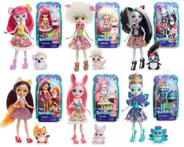 ENCHANTIMALS Lalka + zwierzątko DVH87 p8 MATTEL mix