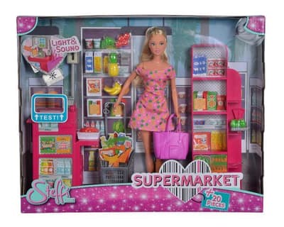 Lalka Steffi w supermarkecie Simba