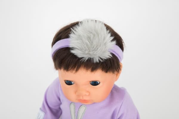 Tiny Treasures Doll Mörkt hår Lila outfit 30140