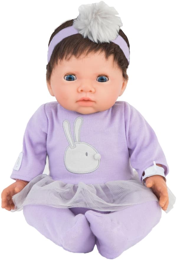 Tiny Treasures Doll Mörkt hår Lila outfit 30140