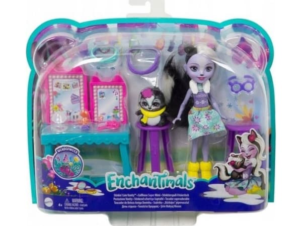 Mattel Enchantimals Doll Toiletbord Sage Skunk