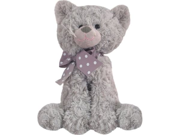 Beppe Mascot Gray Beatrice Cat with a bow 25 cm universal
