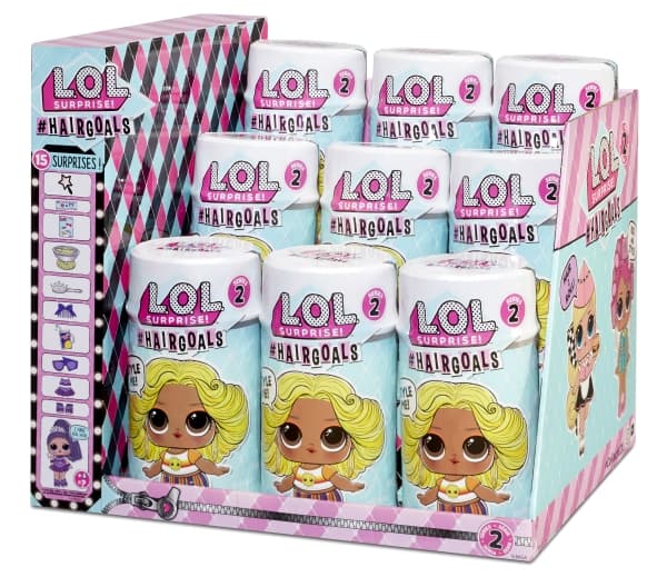 L.O.L. Surprise! Hairgoals 2.0 Asst in PDQ, Pieni nukke, Naaras, 4 vuosi/vuosia, Tyttö, Monivärinen