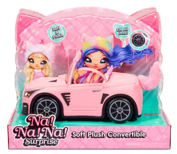 Na! Na! Na! Surprise Soft Plush Convertible, Dockbil, 3 År