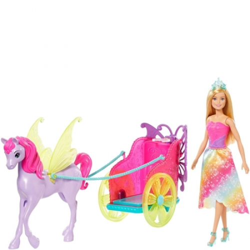 Barbie Dreamtopia prinsessa m. Pegasus & Vagn