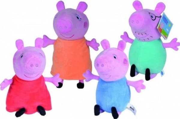 Peppa Pig Plush 16-20cm 4 designs - Assorted