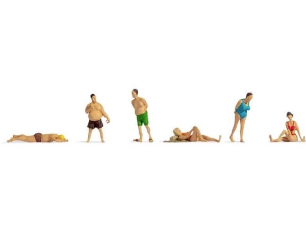 NOCH Bathers, TT (1:120), Flerfarget