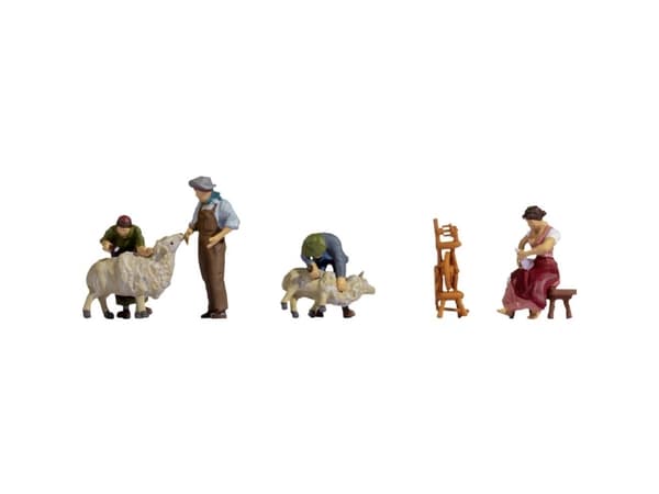 NOCH Sheep Shearing, HO (1:87), Monivärinen