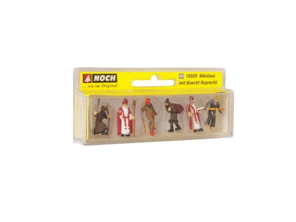 NOCH Santa Claus &amp; Knecht Ruprecht, HO (1:87), flerfärgad