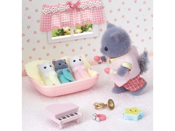 Sylvanian Families Persian Cat Triplets