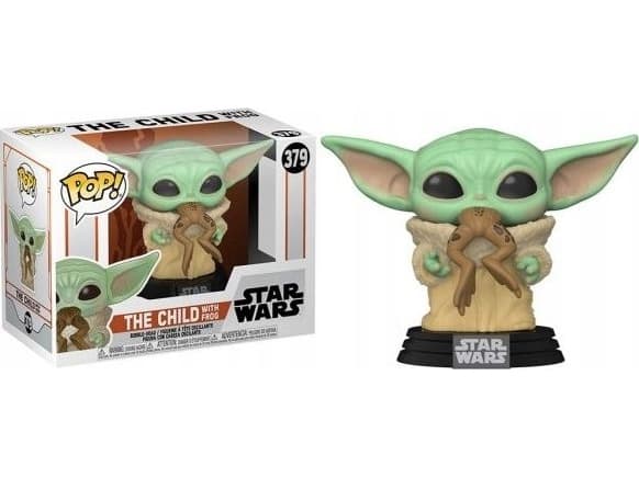 FUNKO POP! Vinilinė figūrėlė: Star Wars: The Mandalorian - The Child w/Frog,8 cm