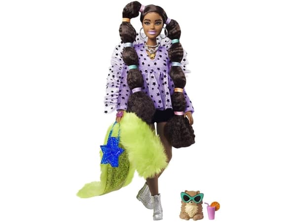 Barbie Mattel Extra Fashion Doll - Grön päls (GRN27/GXF10)