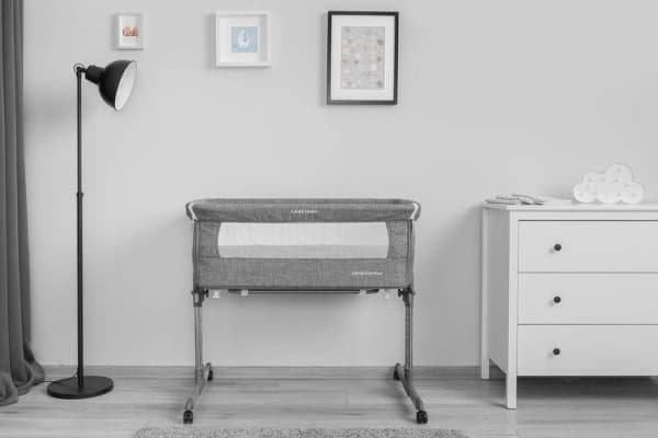 Caretero spjälsäng Sleep2Gether grafit