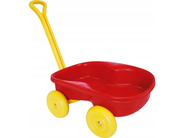 Toy pull-along wheelbarrow, red, 93 cm
