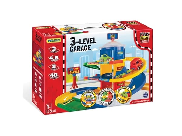 WADER Play Tracks Garage Garage 3 prekė 53030 30300