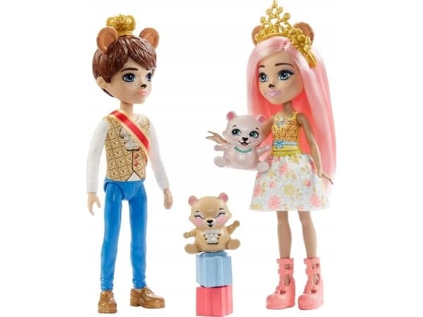 Mattel Enchantimals Royal Braylee & Bannon Bear Dolls 2-pakning GYJ07