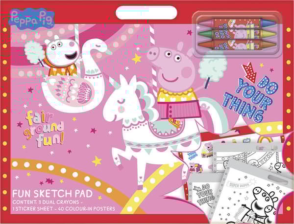 Peppa Pig Peppa Pig Fun Artist pad with 3 crayons & sticker sheet