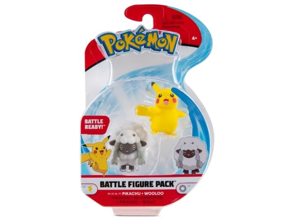 Pokémon Battle Figure Pack Female Pikachu & Wooloo