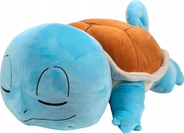 Jazwares Pokemon Squirtle Sovande, plysch, 45 cm