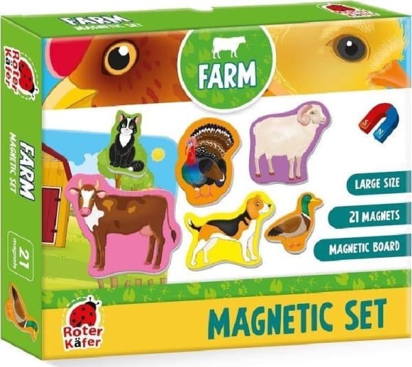 Roter Kafer "Farm" magnetiskt pussel med tavla RK2090-01