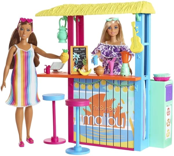 Mattel Barbie Loves Beach Hut Playset - GYG23