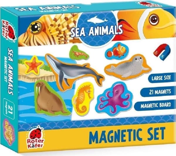 Roter Kafer Magnetiskt pussel "Havsdjur" med tavla RK2090-05
