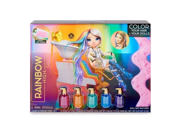 Rainbow High Salon Playset, hårstyling för dockor, 5 år
