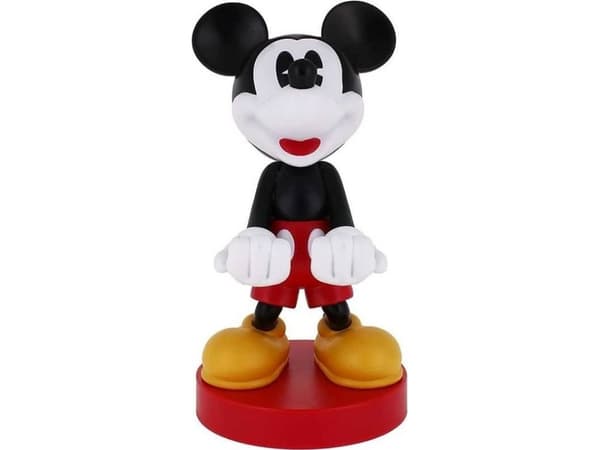 Figurka Cable Guys Disney stojak - Mickey Mouse (MER-2629) musta, Punainen, Valkoinen, Keltainen
