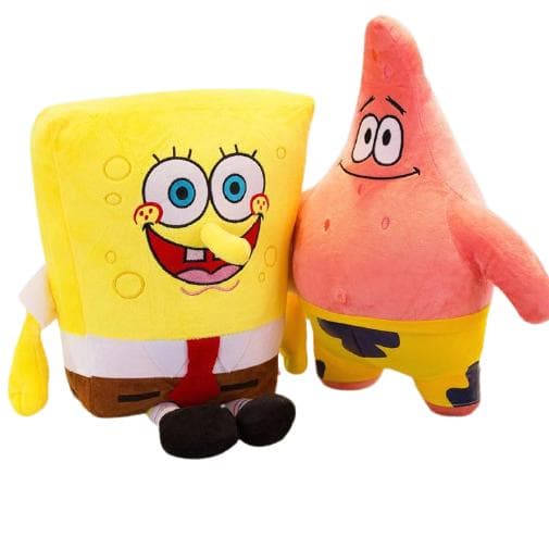 SvampeBob Firkant, Patrik Star tøjdyr Blødt legetøj ca. 35cm