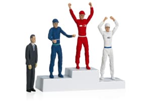 Carrera Toys Winner‘s rostrum with set of figures, Monivärinen