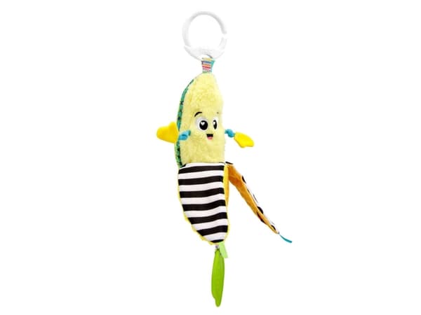 Tomy Tomy Lamaze Banana Benny -maskotti, jossa on purukumia