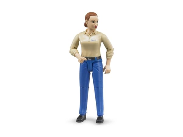 Bruder bWorld figur - Kvinne i blå jeans