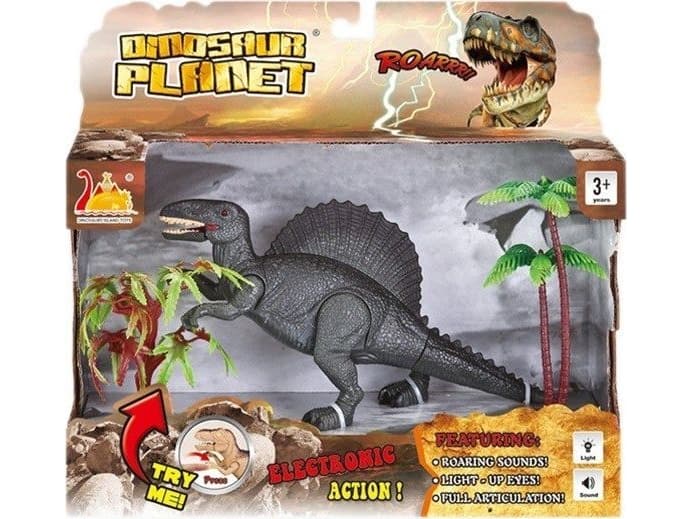 Askato Dinosaur gray with batteries 116563