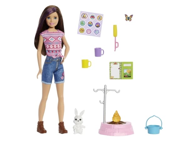 Barbie Camping Sister & Pet (1 pcs) - Assorted