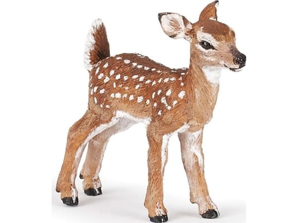 Papo White-tailed fawn, 3 År, Wild animal kingdom, Brun, PVC