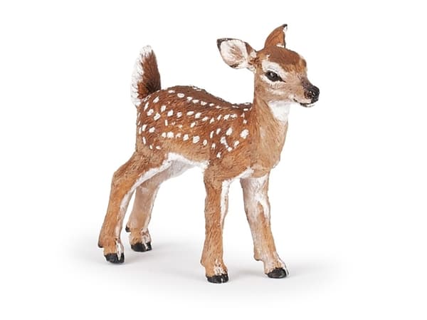 Papo White-tailed fawn, 3 År, Wild animal kingdom, Brun, PVC