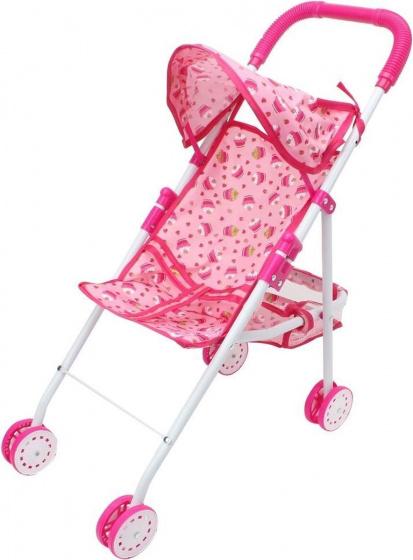 docka buggy tjejer 23 x 39,8 x 52,5 cm rosa/vit