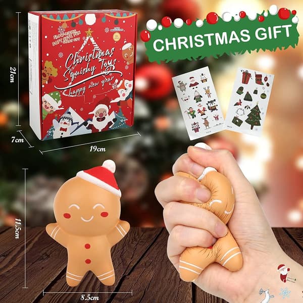 Hyvää joulua - Clamp lelut - Squishy Fidget - Heinä 6 kpl