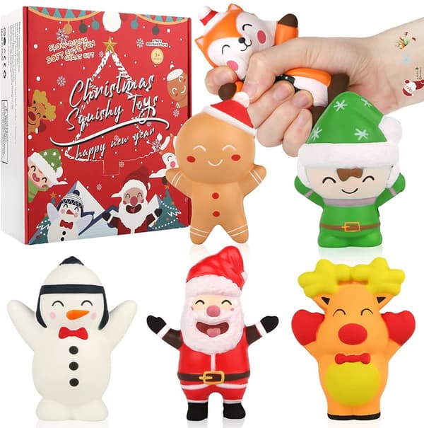 Hyvää joulua - Clamp lelut - Squishy Fidget - Heinä 6 kpl