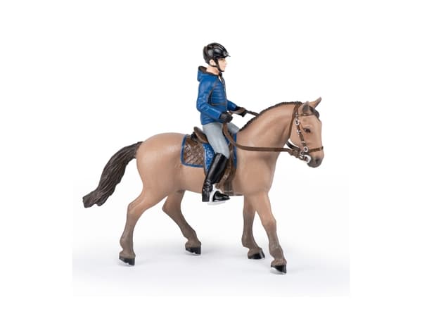 Papo Walking horse and their male rider, Multifärg, 1 styck