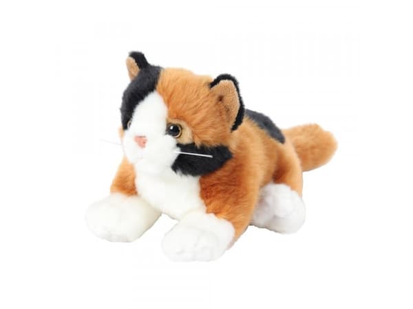 Beppe maskotti kissa makaa ruskea 30 cm