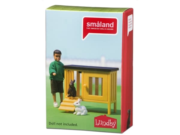 Småland 2 Kaniner+Bur